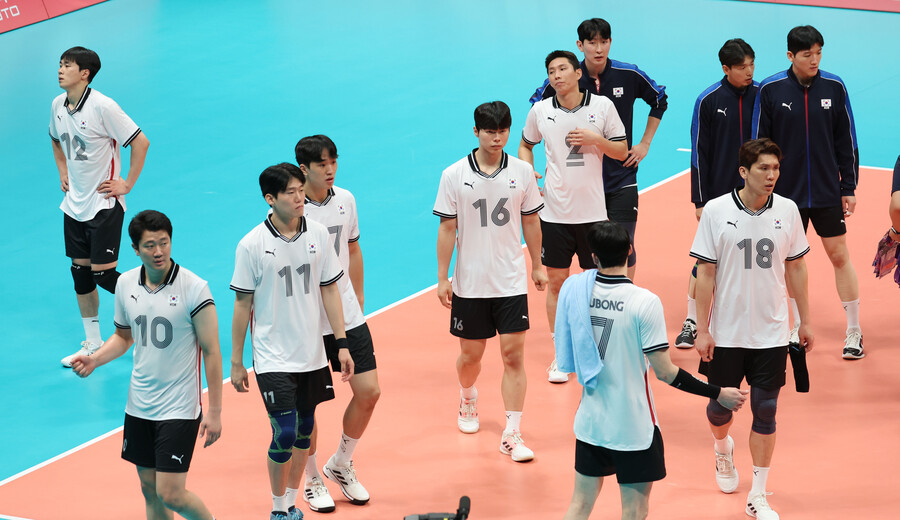 ▲ 항저우 아시안게임에서 인도에 충격적인 패배를 당했던 남자배구 대표팀 ⓒ연합뉴스