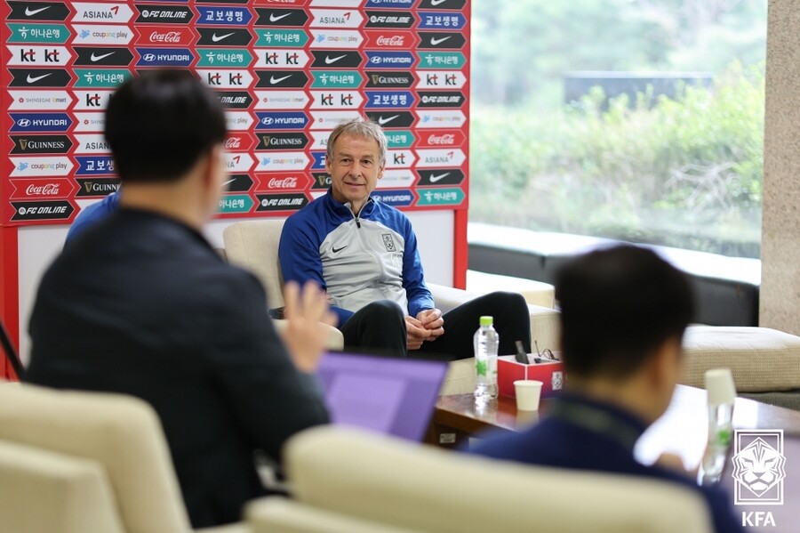▲ 위르겐 클린스만 축구대표팀 감독이 9일 기자 간담회를 열었다. ⓒ대한축구협회