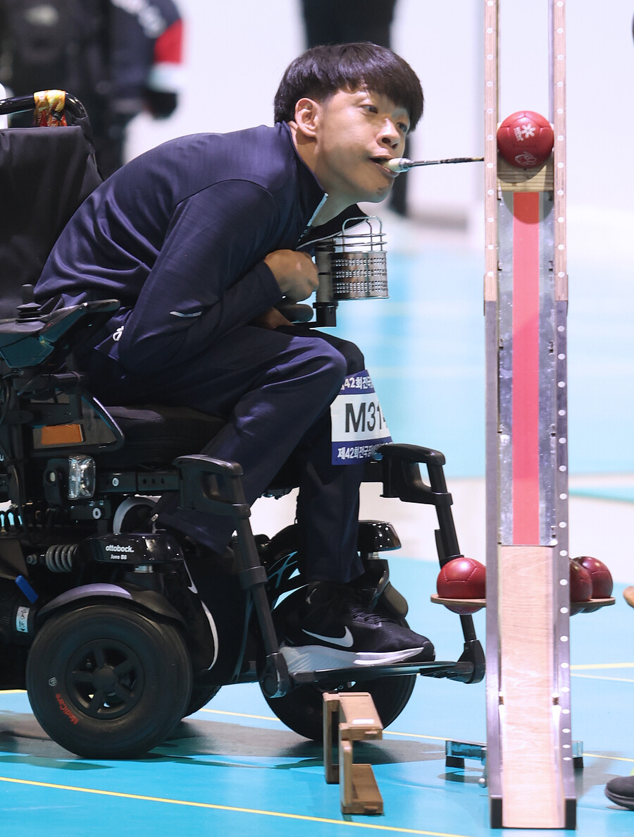 ▲ BC3 남자 개인전 세계 랭킹 1위인 '한국 보치아 간판' 정호원은 항저우 장애인 아시아경기대회 강력한 우승후보다. ⓒ 대한장애인체육회