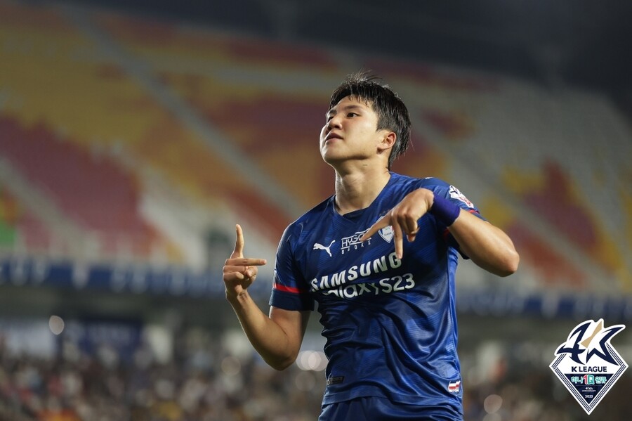 ▲ 수원 김주찬  ⓒ한국프로축구연맹