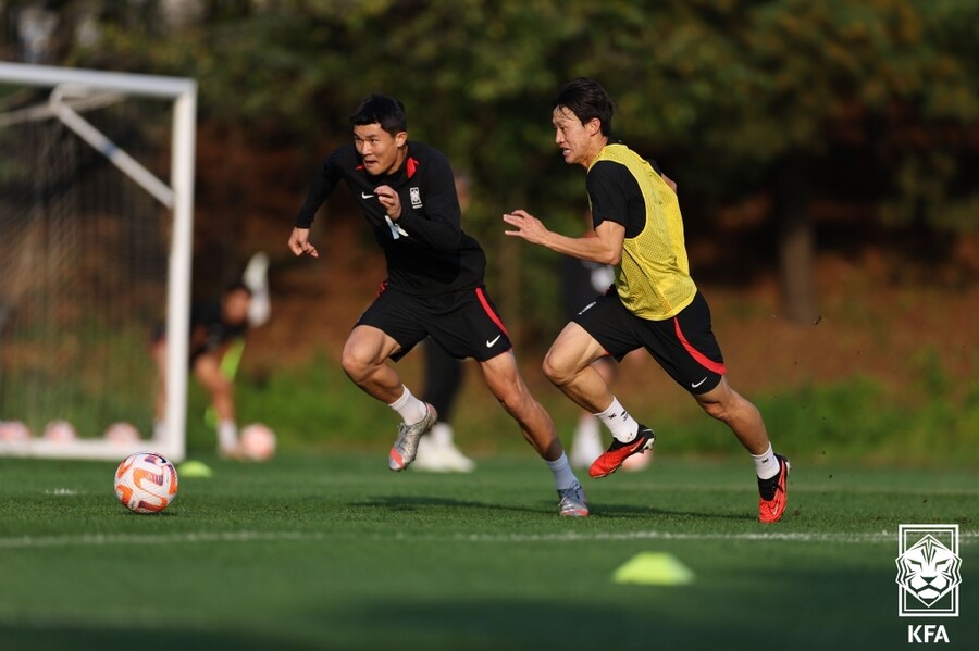 ▲ 김민재가 파주NFC에 입소해 10월 A매치 준비에 돌입했다  ⓒ대한축구협회