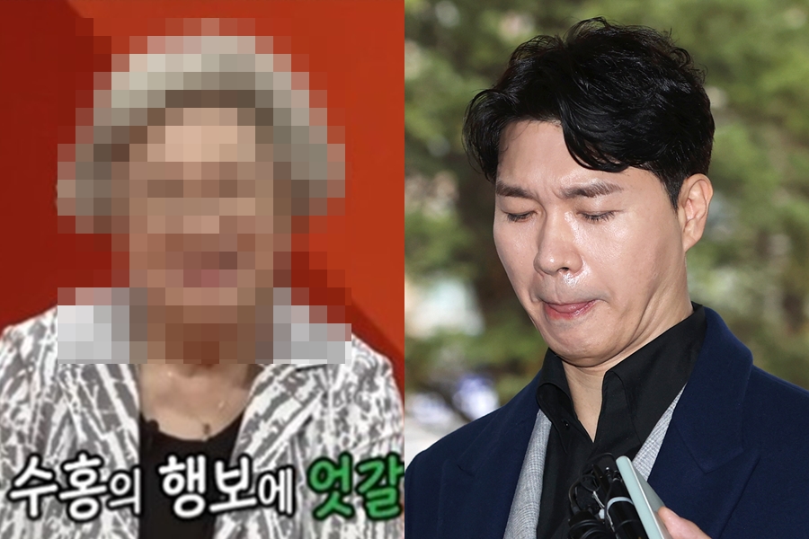 ▲ 박수홍(오른쪽)과 모친. ⓒ곽혜미 기자, '미우새' 캡처