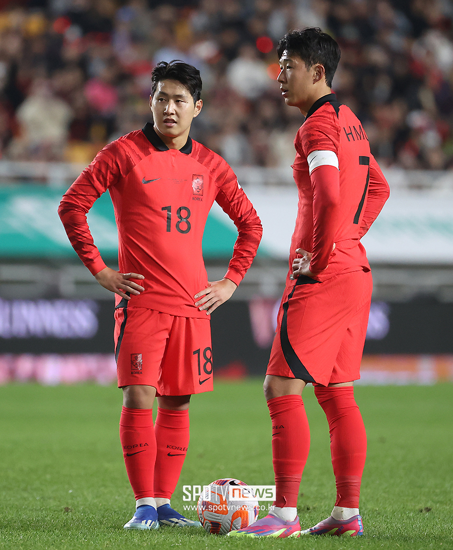 ▲ 이강인 손흥민 ⓒ곽혜미 기자