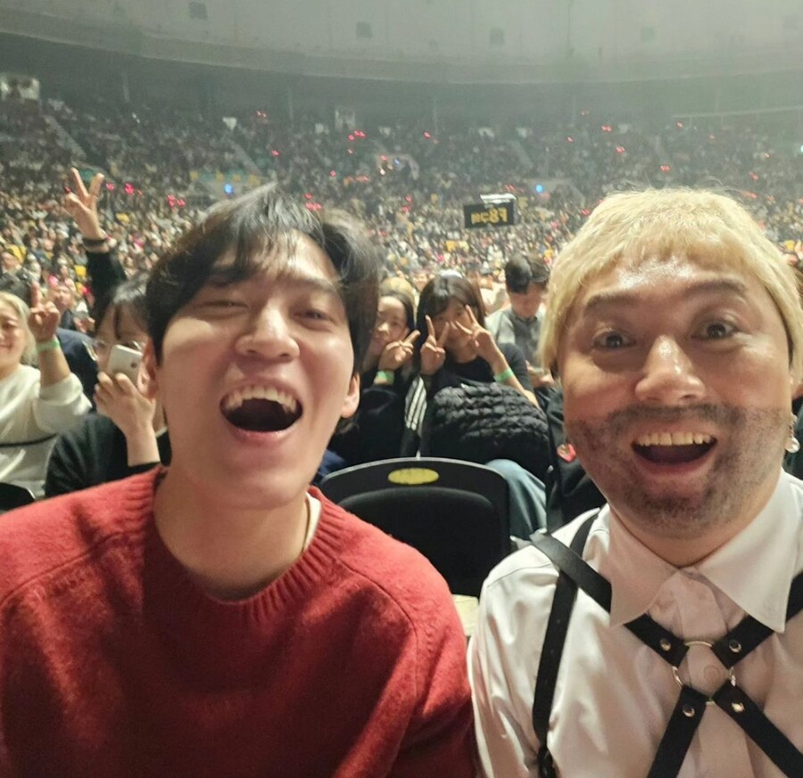 ▲ 존박(왼쪽), 황제성. 출처| 황제성 SNS