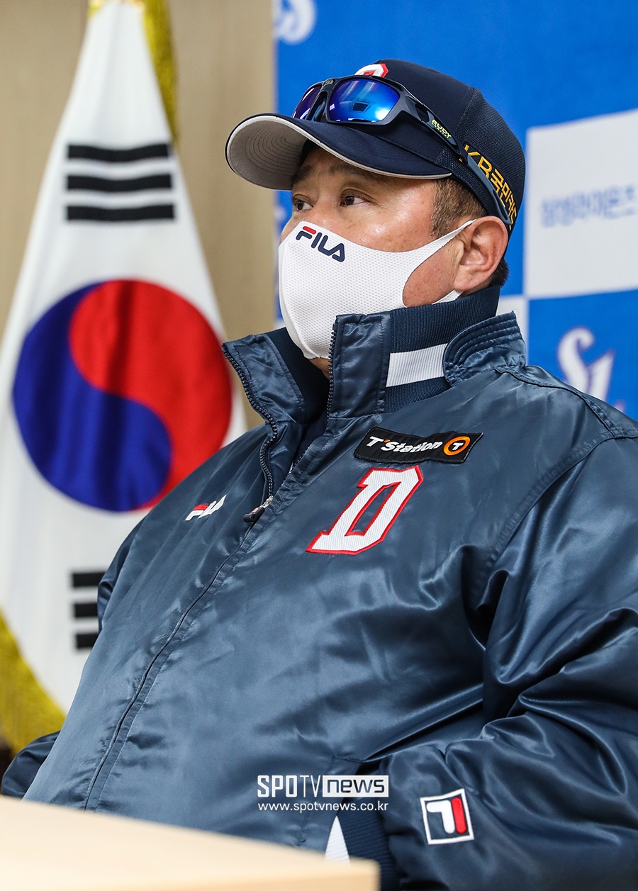 ▲ 두산 베어스 감독 시절 김태형 ⓒ 곽혜미 기자