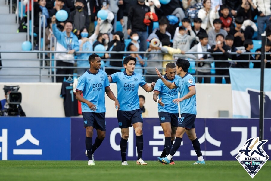 ▲ 전북 현대가 한교원, 구스타보의 골로 대구FC를 2-1로 꺾었다. ⓒ한국프로축구연맹