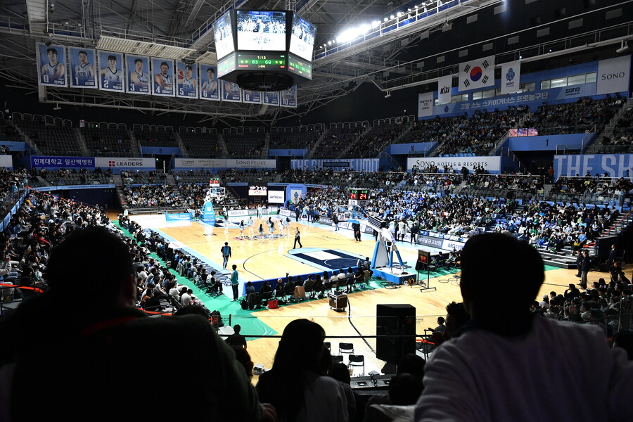 ▲ 고양 소노와 원주 DB의 경기 ⓒKBL