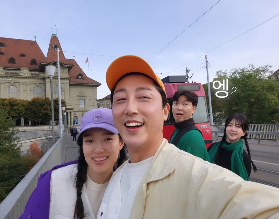 박수홍♥김다예, 손헌수 부부 스위스 신혼여행 동행…'절친' 인증