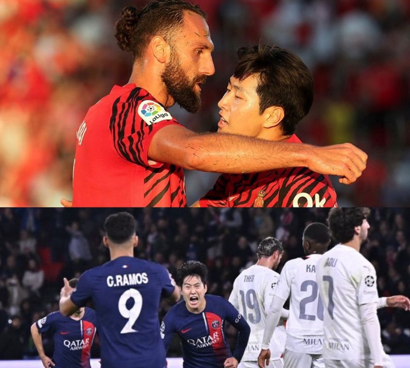 ▲ 이강인의 PSG 데뷔골을 축하한 마요르카  ⓒ마요르카 SNS