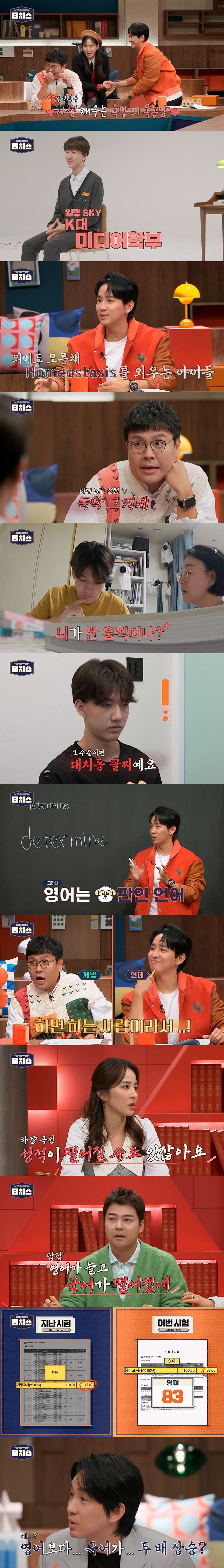 '티처스' 아이돌 연습생 출신 김명진, 30일 만에 성적 급상승 '기염'