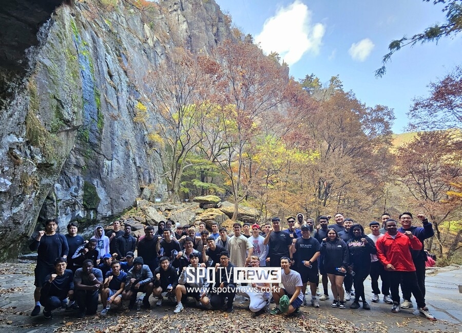 [포토S] 단풍절정 금오산의 기운받아! 으랏차차 씨름