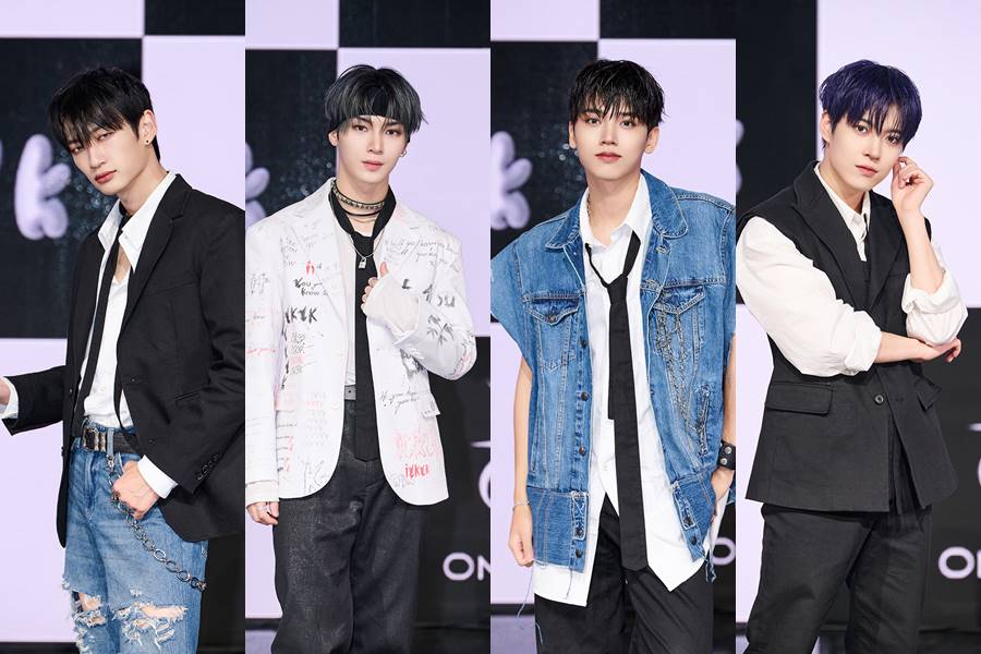 ▲ 오메가엑스 태동, 한겸, 혁, 휘찬(왼쪽부터). 제공| 아이피큐