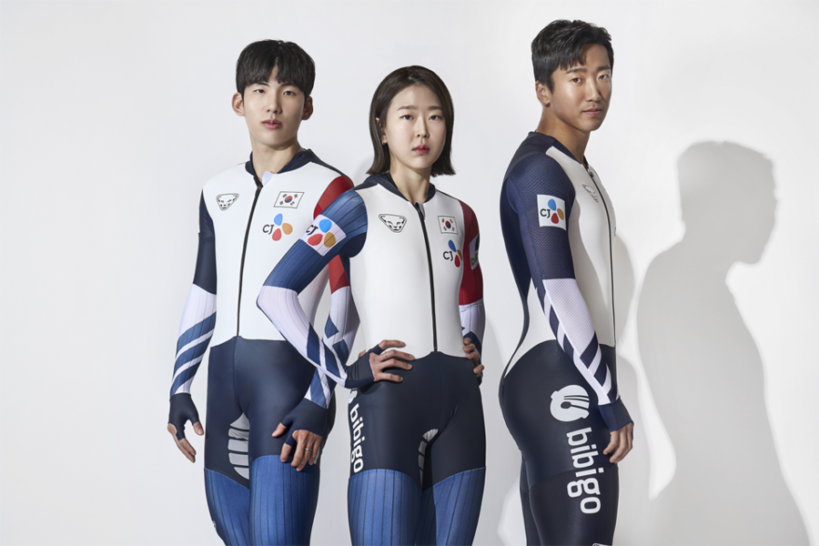 ▲ 스피드스케이팅 국가대표 정재원(왼쪽부터) 김민선 김준호 ⓒ대한빙상경기연맹