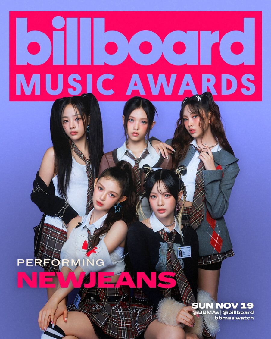 ▲ 뉴진스. 제공|  PMC/Billboard Music Awards