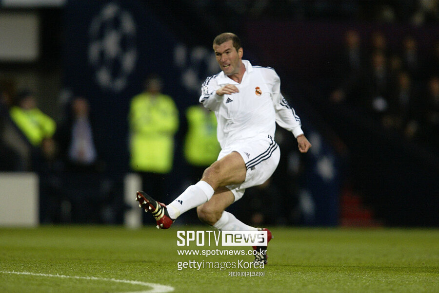 ▲ 2001-02 UCL 결승전에 뛰었던 지단