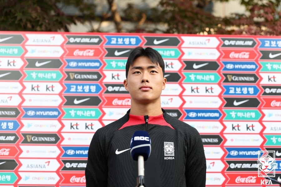 ▲ U-17 대표팀의 김명준  ⓒ대한축구협회