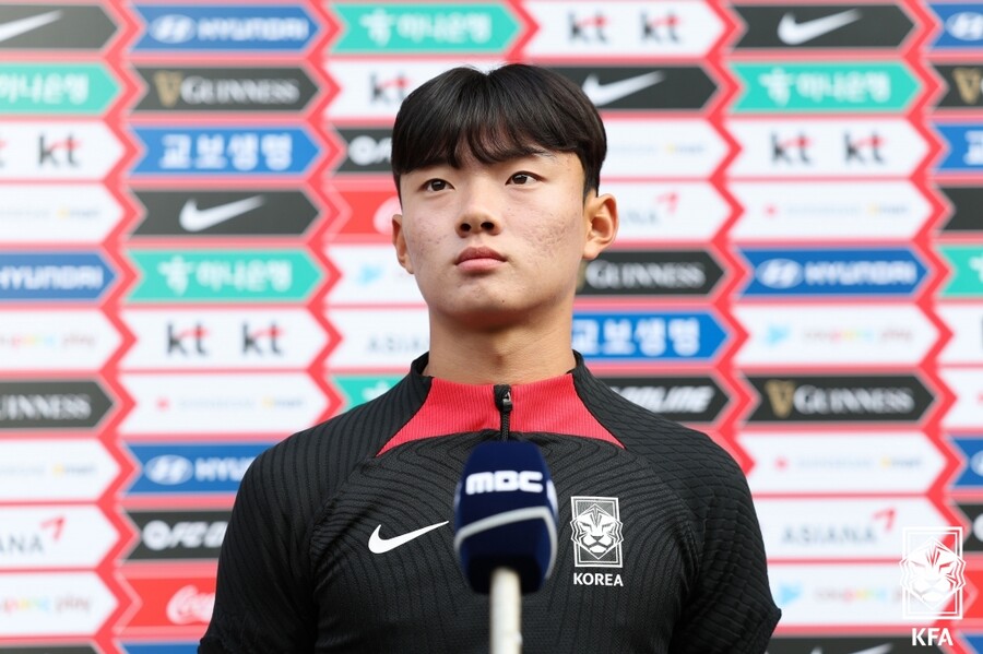 ▲ U-17 대표팀의 진태호  ⓒ대한축구협회