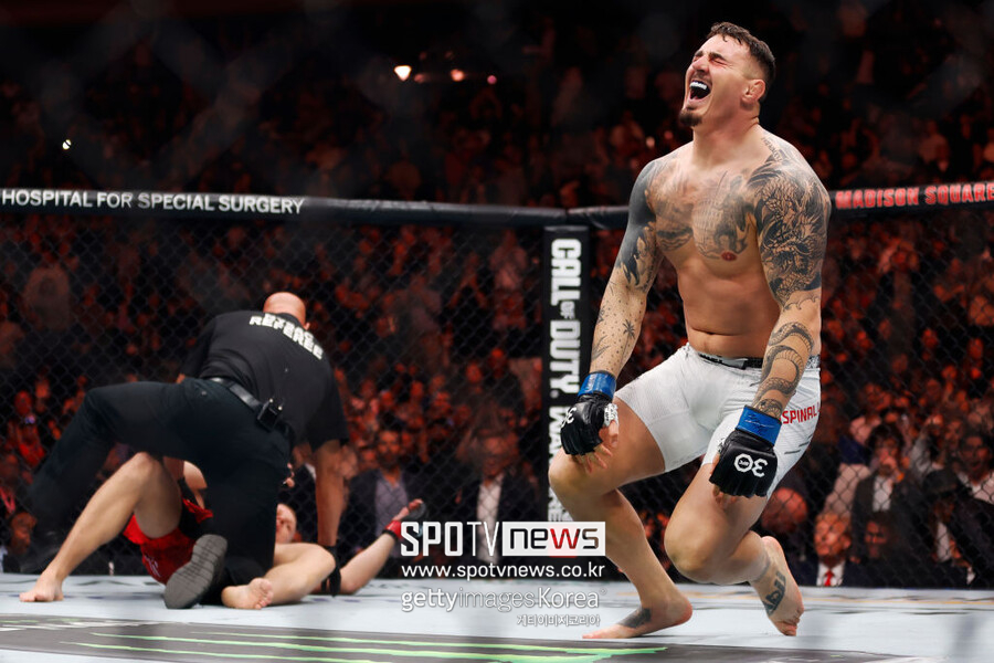 '제2의 비스핑 신화' 톰 아스피날, 1R KO승… UFC 헤비급 잠정 챔피언 등극