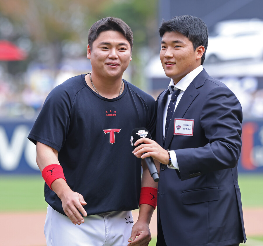 ▲ 이상준은 선배들과 더불어 백업 포수 자리를 놓고 치열한 경쟁을 벌이고 있다 ⓒKIA타이거즈