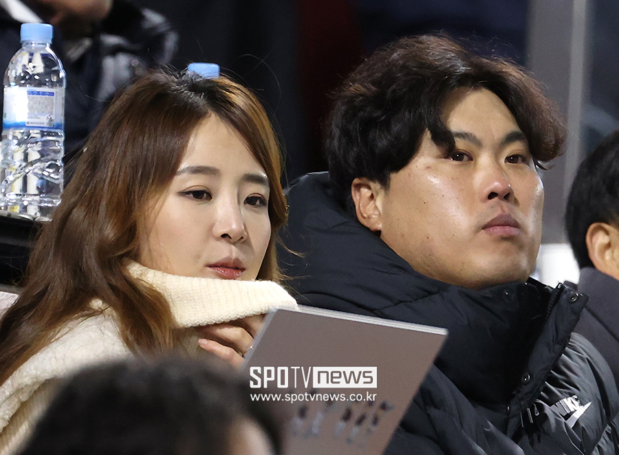 ▲ 류현진 배지현 부부 ⓒ곽혜미 기자