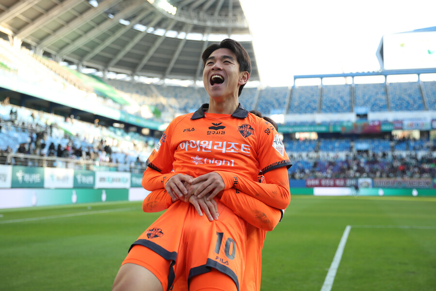 ▲ 강원FC 김대원. ⓒ한국프로축구연맹