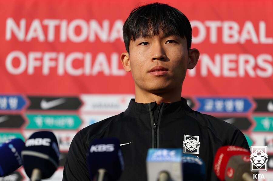 ▲ 축구대표팀 미드필더 정우영. ⓒ대한축구협회