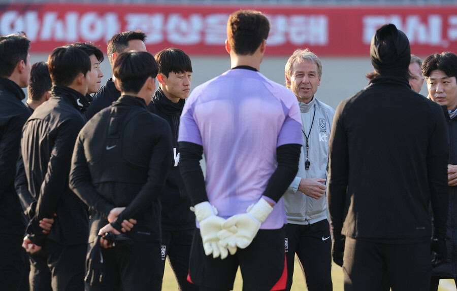 ▲ 손흥민 주장 중심으로 뭉친 위르겐 클린스만 감독의 축구대표팀. ⓒ연합뉴스