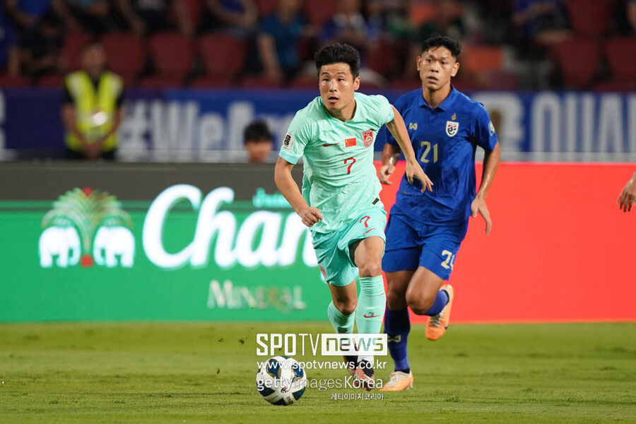 ▲ 중국 축구대표팀이 태국 원정에서 2-1 역전승을 거뒀다.