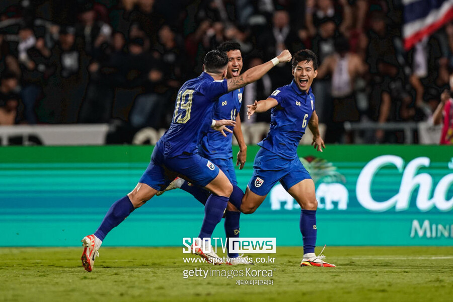 ▲ 중국 축구대표팀이 태국 원정에서 2-1 역전승을 거뒀다.