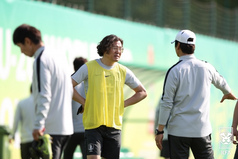 ▲ 대한축구협회에서 일하던 시절 김판곤 감독 ⓒ대한축구협회