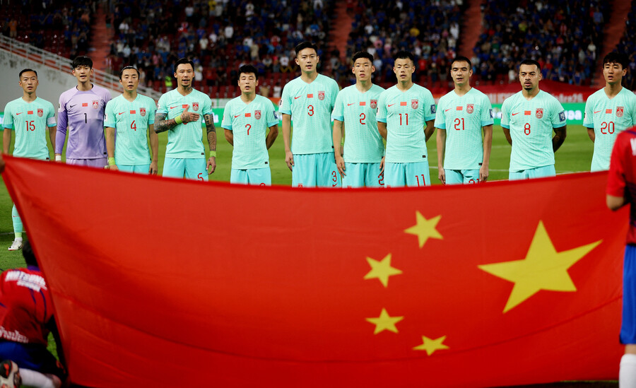 ▲ 태국전에서 2-1 역전승을 거두고 좋아하는 중국 축구대표팀. ⓒ연합뉴스/REUTERS