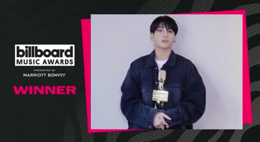 ▲ 정국. 출처| 빌보드 뮤직 어워드 트위터