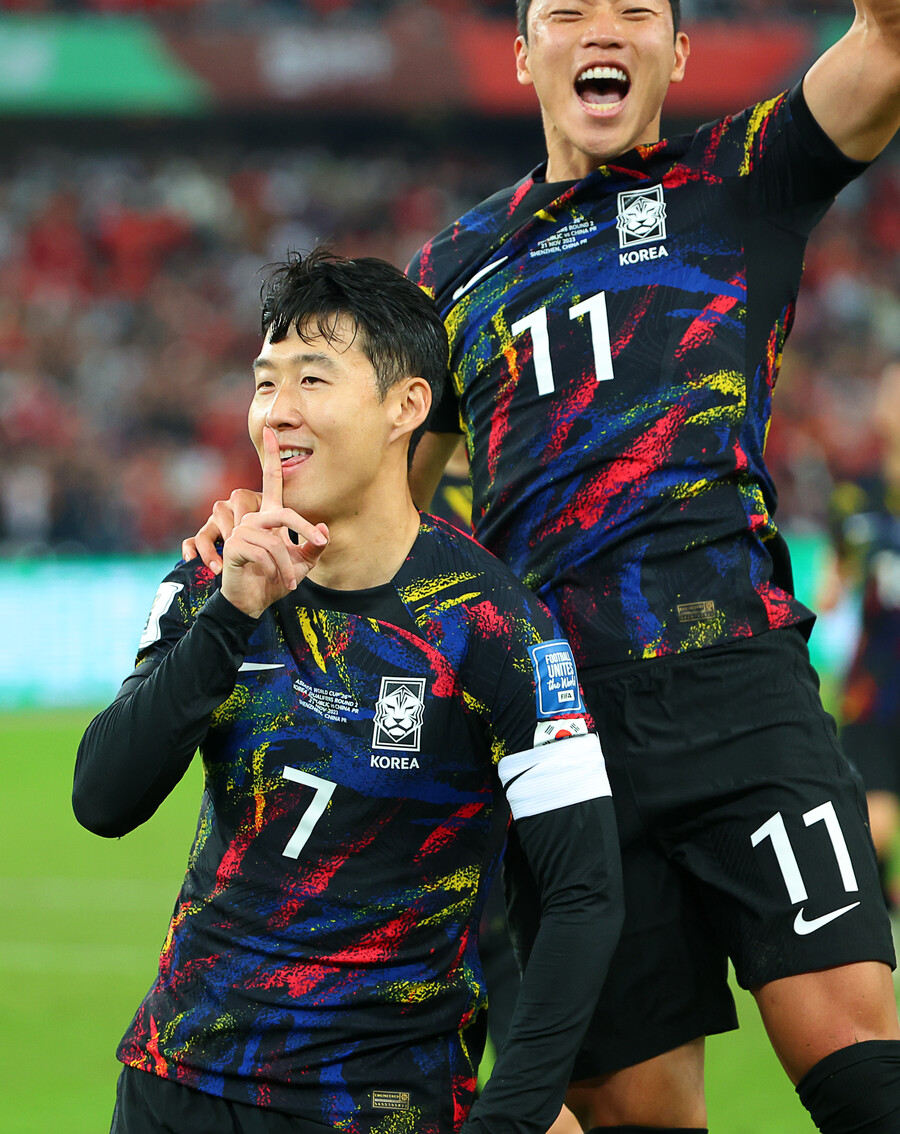 ▲ 중국에 3-0으로 이긴 축구대표팀, 위르겐 클린스만 감독은 선수들의 자율성을 존중하고 있다. 손흥민, 이강인, 황희찬 등은 무한 위치 변화를 보여줬다.  ⓒ연합뉴스