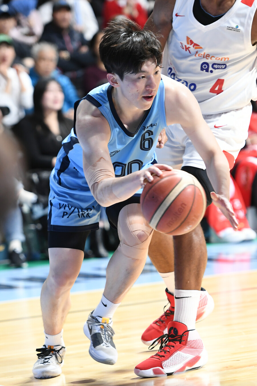 ▲ 전성현(위) 이정현 듀오가 고양 소노 승리를 합작했다 ⓒ KBL