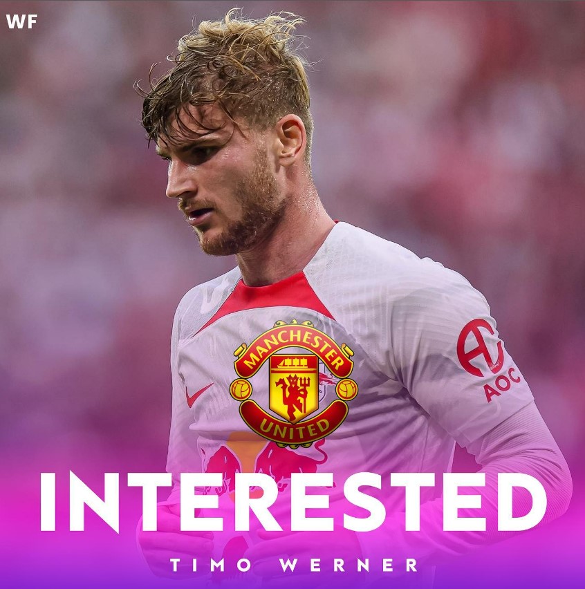 ▲ 맨유의 관심을 받는 베르너  ⓒwonderfullyfootball