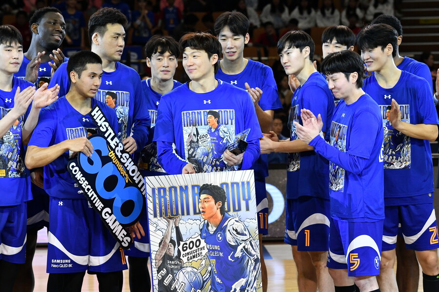 ▲ 이정현이 600경기 연속 출전 기록을 세웠다. ⓒKBL