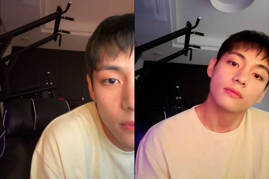 "진짜 설렌다" 방탄소년단 뷔, 입대 앞두고 짧게 자른 머리 공개 