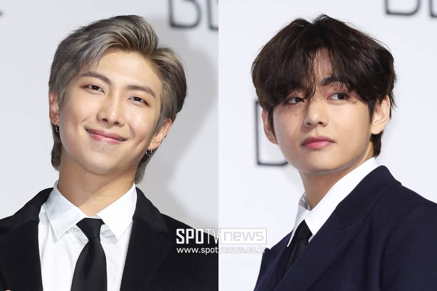 ▲ RM(왼쪽), 뷔. ⓒ곽혜미 기자