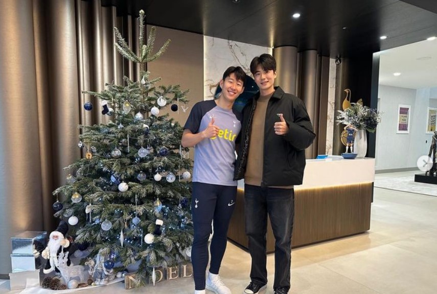 ▲ 손흥민과 기성용 ⓒ기성용 SNS