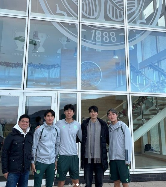 ▲ 셀틱에 방문한 기성용  ⓒ기성용 SNS