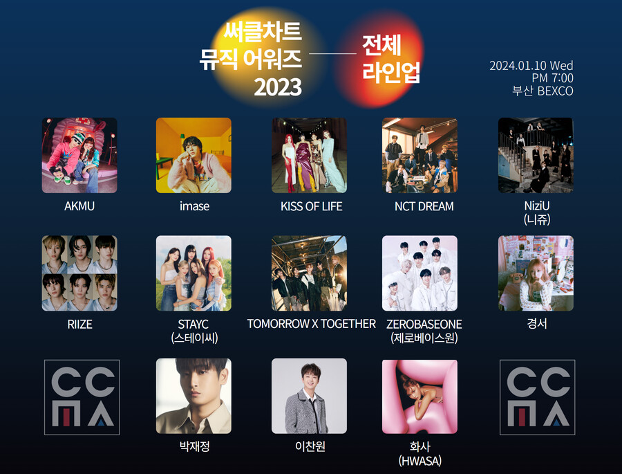 ▲ '2023 써클차트 뮤직 어워즈'. 제공| '써클차트 뮤직 어워즈' 사무국
