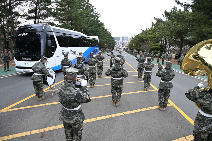 ▲ 대한체육회가 18일부터 오는 20일까지 포항 해병대 1사단에서 국가대표 선수단을 대상으로 ‘원 팀 코리아’ 캠프를 실시한다. ⓒ 대한체육회
