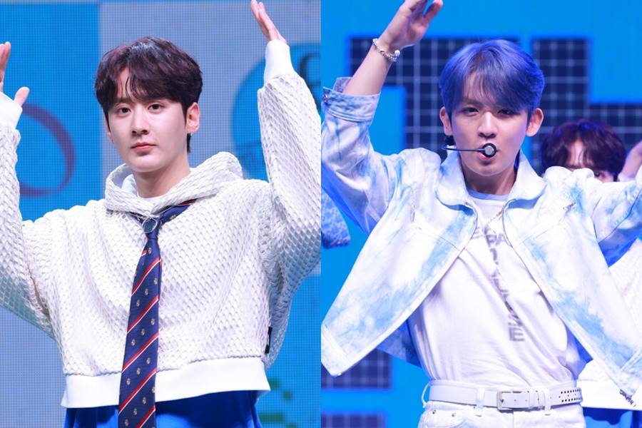 ▲ 틴탑 천지(왼쪽), 리키. 제공| 티오피미디어