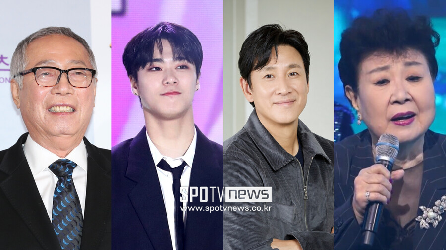 ▲ 변희봉, 문빈, 이선균, 현미. 제공| 롯데 엔터테인먼트,TV조선 ⓒ곽혜미 기자