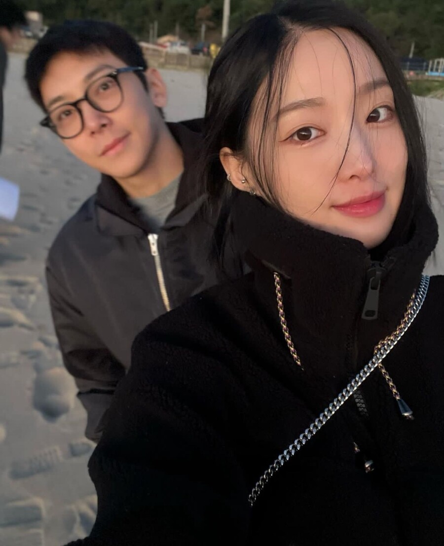 ▲ 박현준(왼쪽), 새봄. 출처| 새봄 SNS