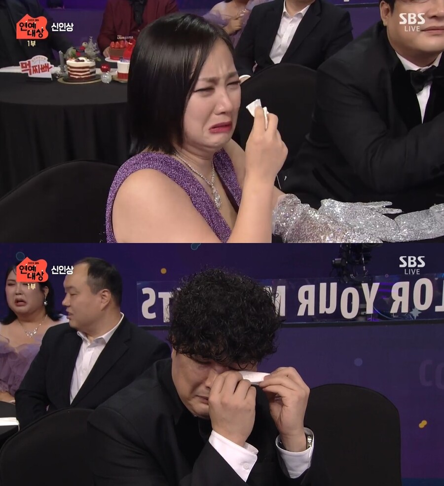 ▲ 박나래(위), 신동. 출처| 2023 SBS 연예대상 방송 캡처
