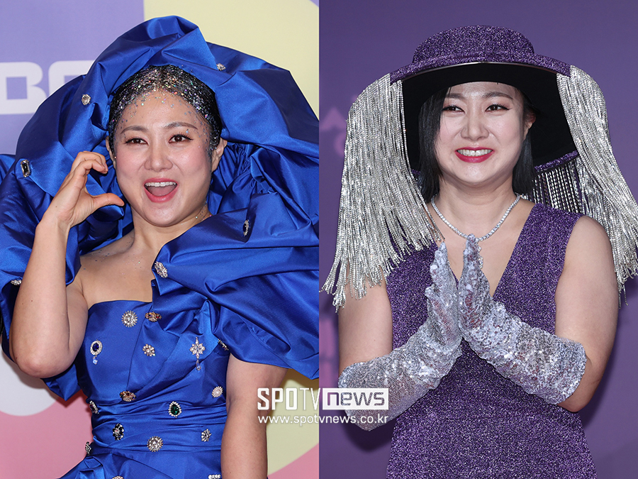 [스토리S] '파격에 파격' 박나래, 연말 시상식 달군 '개그美녀'의 화려한 드레스