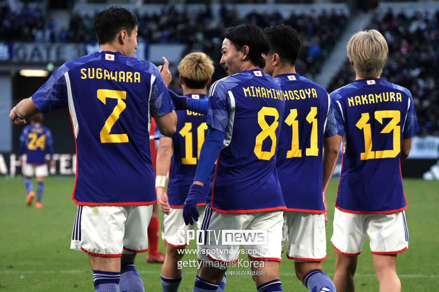 ▲ 일본 축구대표팀은 1일 도쿄 국립경기장에서 열린 태국과의 A매치 평가전에서 5-0으로 크게 이겼다