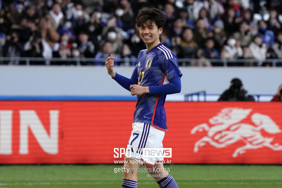 ▲ 일본 축구대표팀은 1일 도쿄 국립경기장에서 열린 태국과의 A매치 평가전에서 5-0으로 크게 이겼다