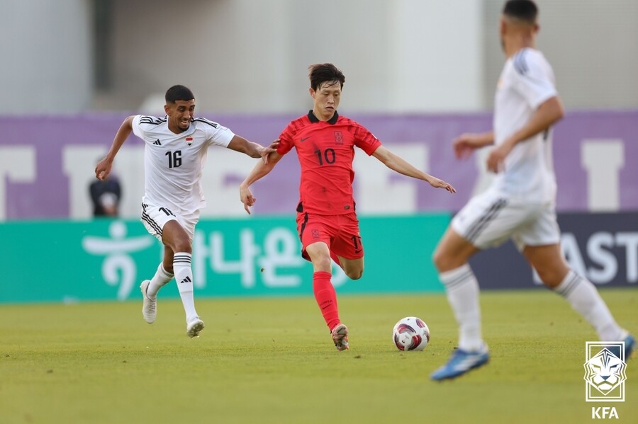 [A매치 REVIEW] '이재성 무회전 벼락 결승골→이강인 퇴장' 한국, 이라크에 1-0 승…'7연속 무실점' 아시안컵 우승 향한 '최종 리허설 끝'